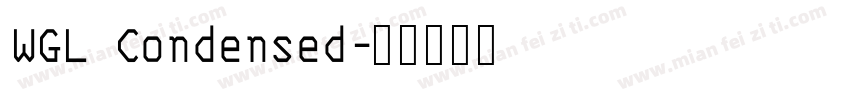 WGL Condensed字体转换